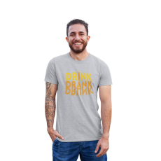  D&B Férfi/Unisex Póló ST00030 Drunk Szürke-Méret L