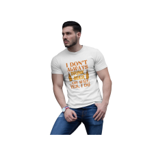 D&B Férfi/Unisex Póló ST00032 Beer Fehér-Méret L férfi póló