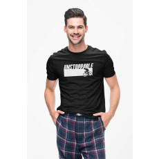  D&B Férfi/Unisex Póló ST00034 Unstoppable Fekete-Méret S