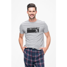  D&amp;B Férfi/Unisex Póló ST00034 Unstoppable Szürke-Méret 3XL férfi póló