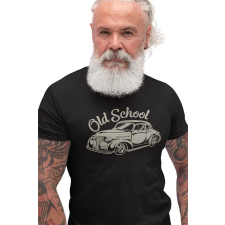 D&B Férfi/Unisex Póló ST00043 Old School Fekete-Méret 5XL férfi póló