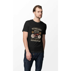  D&B Férfi/Unisex Póló ST00050 Bicycle Fekete-Méret 3XL