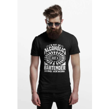 D&B Férfi/Unisex Póló ST00056 Bartender Fekete-Méret 3XL férfi póló