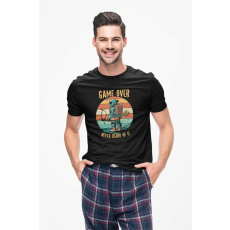  D&B Férfi/Unisex Póló ST00062 Game Over Fekete-Méret M