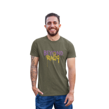 D&B Férfi/Unisex Póló ST00065 Beyond Katonai zöld -Méret M férfi póló