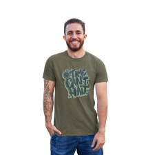 D&B Férfi/Unisex Póló ST00067 Time Katonai zöld -Méret 4XL férfi póló