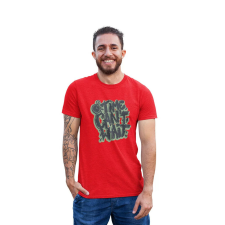 D&B Férfi/Unisex Póló ST00067 Time Piros-Méret M férfi póló