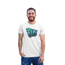 D&B Férfi/Unisex Póló ST00068 Fun Fehér-Méret 4XL férfi póló