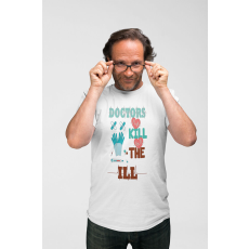  D&B Férfi/Unisex Póló ST00070 Doctors Fehér-Méret 2XL