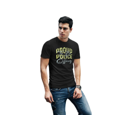 D&B Férfi/Unisex Póló ST00071 Police Fekete-Méret 4XL férfi póló