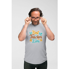 D&B Férfi/Unisex Póló ST00072 Teacher Szürke-Méret 3XL férfi póló