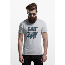  D&B Férfi/Unisex Póló ST00073 Eat More Art Szürke-Méret 5XL