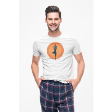  D&B Férfi/Unisex Póló ST00077 Yoga Fehér-Méret 5XL