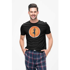  D&B Férfi/Unisex Póló ST00077 Yoga Fekete-Méret 3XL