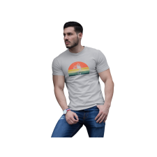 D&B Férfi/Unisex Póló ST00088 Fishing Szürke-Méret 5XL férfi póló