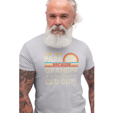  D&B Férfi/Unisex Póló ST00102 Papa Szürke-Méret XL