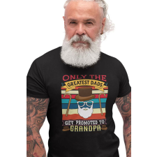  D&amp;B Férfi/Unisex Póló ST00103 Grandpa Fekete-Méret 4XL férfi póló