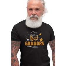 D&B Férfi/Unisex Póló ST00104 Grandpa Fekete-Méret 4XL férfi póló