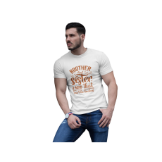  D&B Férfi/Unisex Póló ST00106 Brother Fehér-Méret 4XL