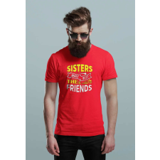  D&amp;B Férfi/Unisex Póló ST00107 Sisters Piros-Méret 4XL férfi póló