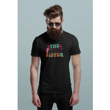 D&B Férfi/Unisex Póló ST00108 Sister Fekete-Méret L férfi póló