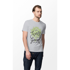  D&amp;B Férfi/Unisex Póló ST00111 Eat Well Szürke-Méret 2XL férfi póló