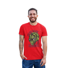  D&B Férfi/Unisex Póló ST00113 Believe Piros-Méret 3XL
