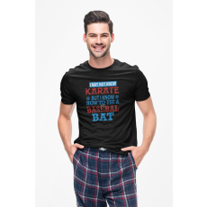  D&B Férfi/Unisex Póló ST00114 Basebal Fekete-Méret L