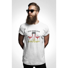  D&B Férfi/Unisex Póló ST00132 Just Here Fehér-Méret L