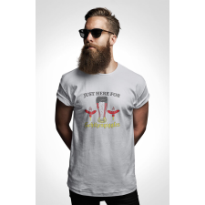D&B Férfi/Unisex Póló ST00132 Just Here Szürke-Méret 2XL férfi póló