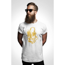 D&B Férfi/Unisex Póló ST00148 Jazz Fehér-Méret L férfi póló