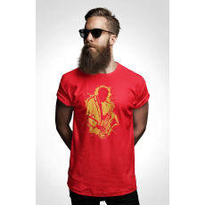 D&B Férfi/Unisex Póló ST00148 Jazz Piros-Méret M