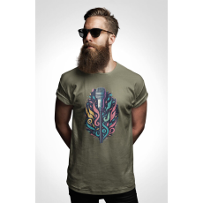  D&B Férfi/Unisex Póló ST00150 Vocal Katonai zöld-Méret 3XL