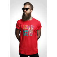 D&B Férfi/Unisex Póló ST00151 Jazz Piros-Méret L férfi póló