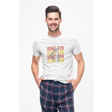  D&B Férfi/Unisex Póló ST00162 Home Run Fehér-Méret L