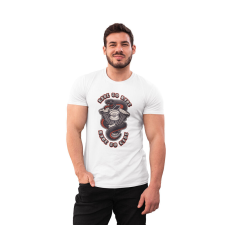  D&amp;B Férfi/Unisex Póló ST00167 Ride Fehér-Méret M férfi póló