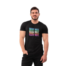 D&B Férfi/Unisex Póló ST00175 Why Not Fekete-Méret M férfi póló