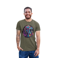 D&B Férfi/Unisex Póló ST00176 Retriever Katonai zöld-Méret 4XL férfi póló