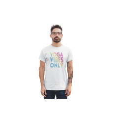  D&B Férfi/Unisex Póló ST00189 Yoga Fehér-Méret 2XL