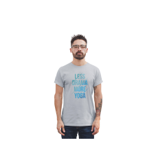  D&B Férfi/Unisex Póló ST00190 Yoga Szürke-Méret 4XL
