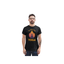  D&amp;B Férfi/Unisex Póló ST00191 Yoga Fekete-Méret 5XL férfi póló