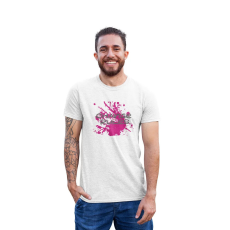  D&B Férfi/Unisex Póló ST00194 Change The Rules Fehér-Méret 4XL
