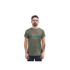 D&B Férfi/Unisex Póló ST00199 Gamer Katonai zöld-Méret 4XL férfi póló