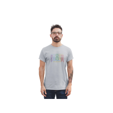 D&B Férfi/Unisex Póló ST00200 Gamer Szürke-Méret M férfi póló