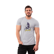  D&amp;B Férfi/Unisex Póló ST00211 Free Style Szürke-Méret 5XL férfi póló