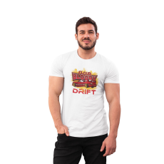  D&B Férfi/Unisex Póló ST00215 Drift Fehér-Méret M