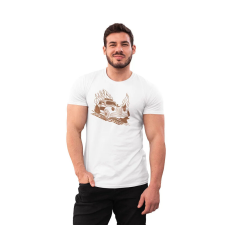 D&B Férfi/Unisex Póló ST00218 Raceing Speed Fehér-Méret L férfi póló
