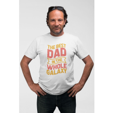  D&amp;B Férfi/Unisex Póló ST00221 Best Dad Fehér-Méret 4XL ajándéktárgy