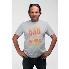 D&B Férfi/Unisex Póló ST00221 Best Dad Szürke-Méret L ajándéktárgy