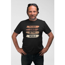 D&B Férfi/Unisex Póló ST00222 Best Dad Fekete-Méret XL ajándéktárgy